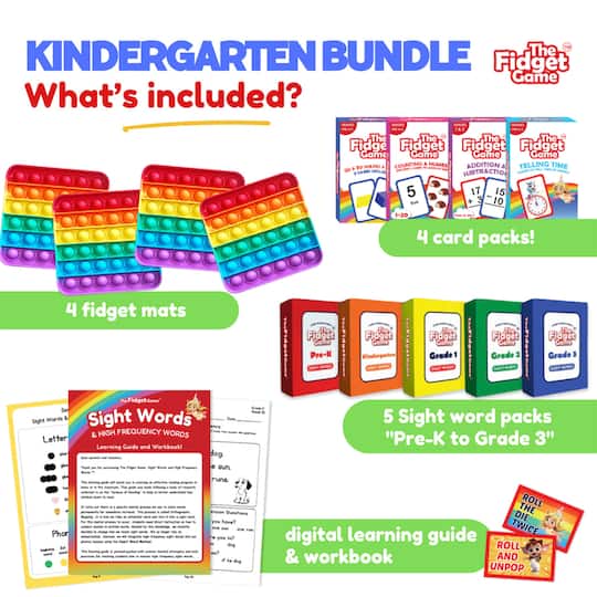 The Fidget Game Kindergarten Learning Bundle Set